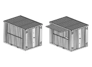 Conteneur bar démontable 4×2 XL RAL 9005