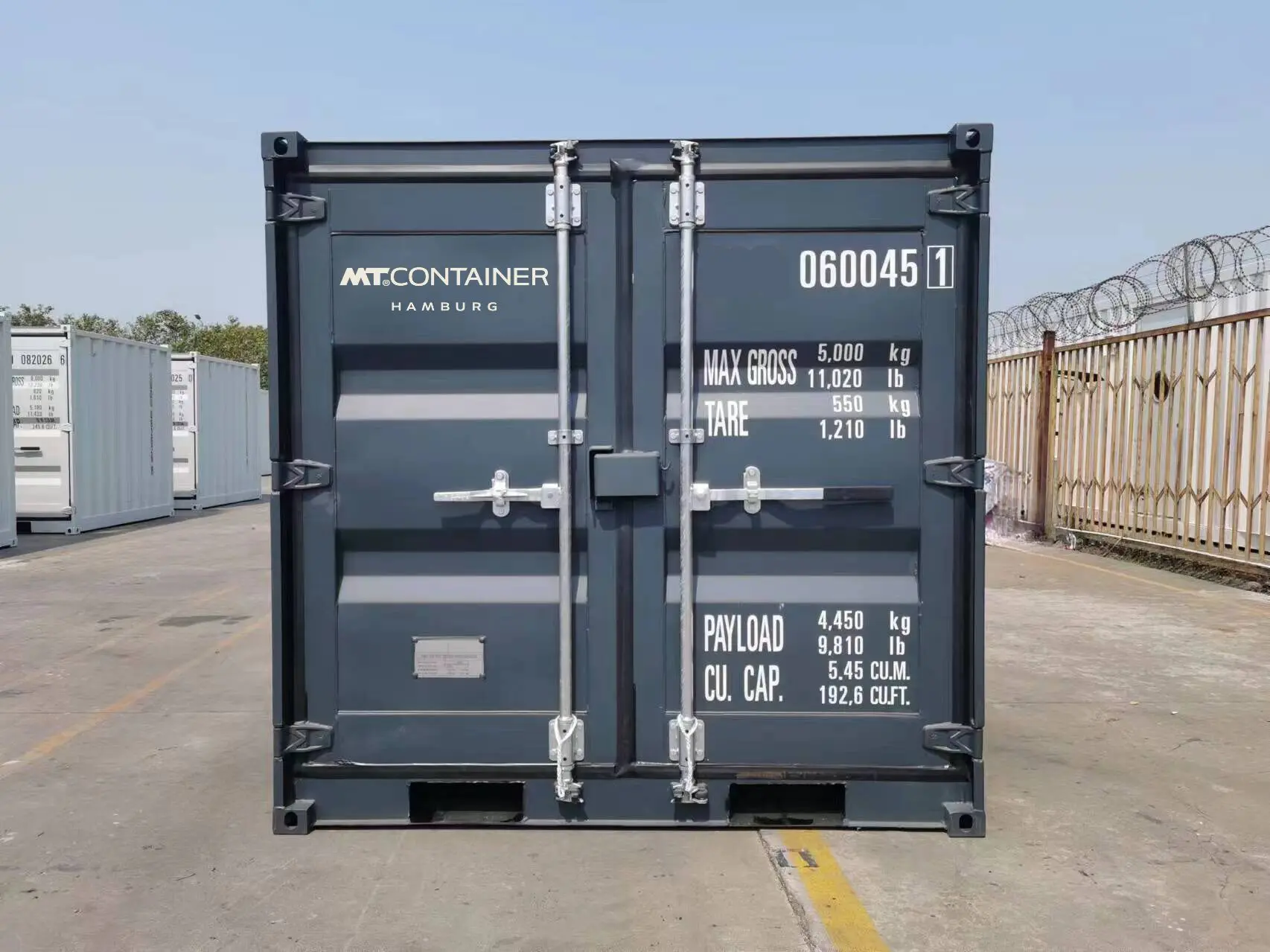 Conteneur de matériaux de 6 pieds