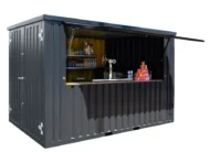 Conteneur bar démontable 4×2 XL RAL 7016