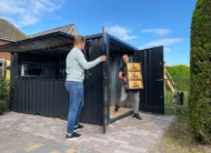 Conteneur Bar Démontable XL 4×3 Mètres Blanc RAL 9016