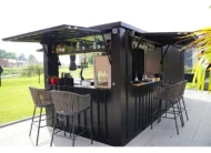 Conteneur bar démontable 6×2 XL RAL 9005 & RAL 7016