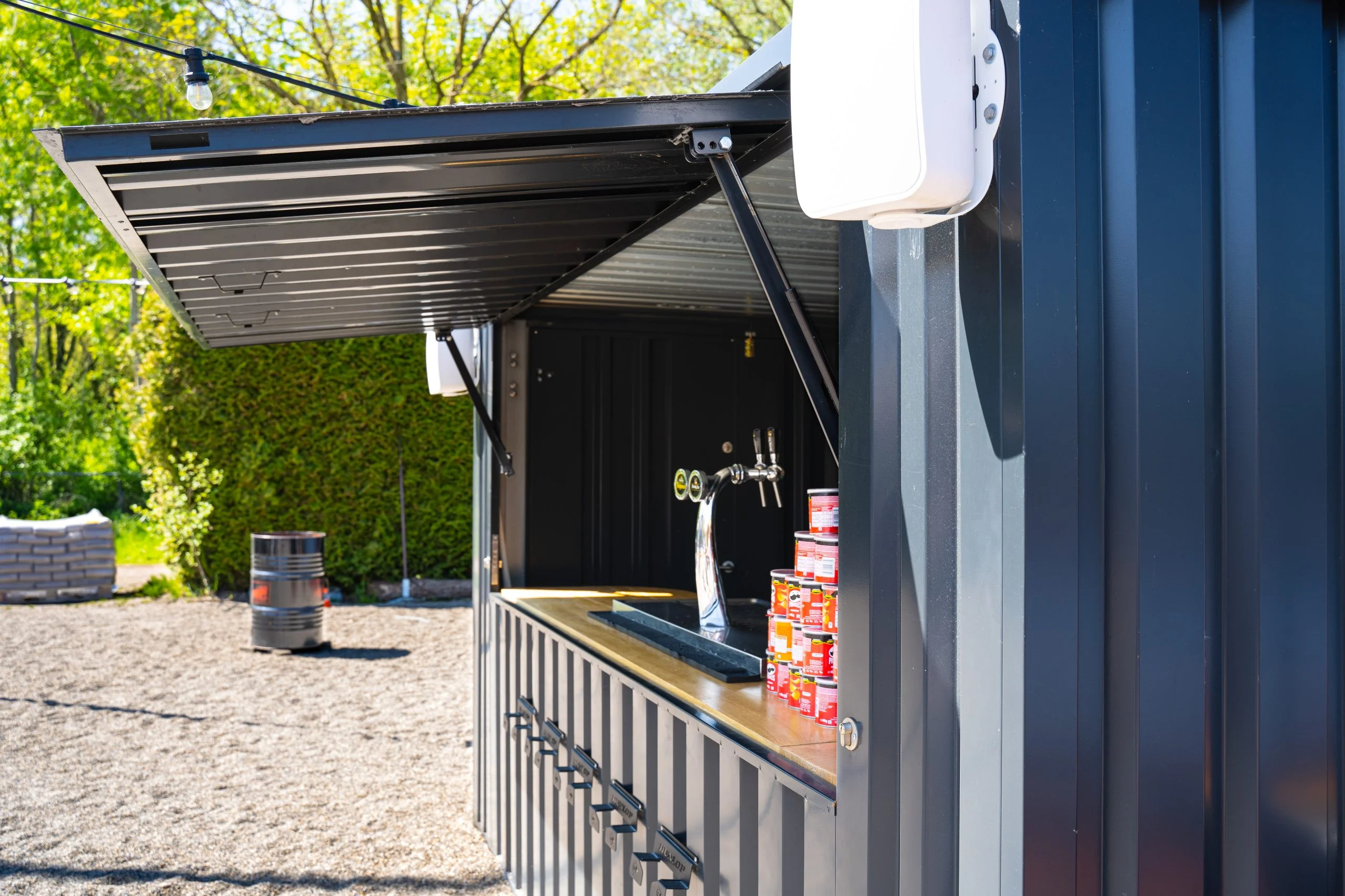 Conteneur bar démontable 4×2 XL RAL 7016