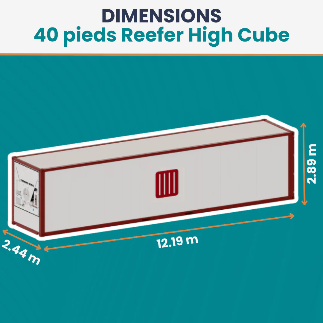 Conteneur Reefer 40 pieds High Cube