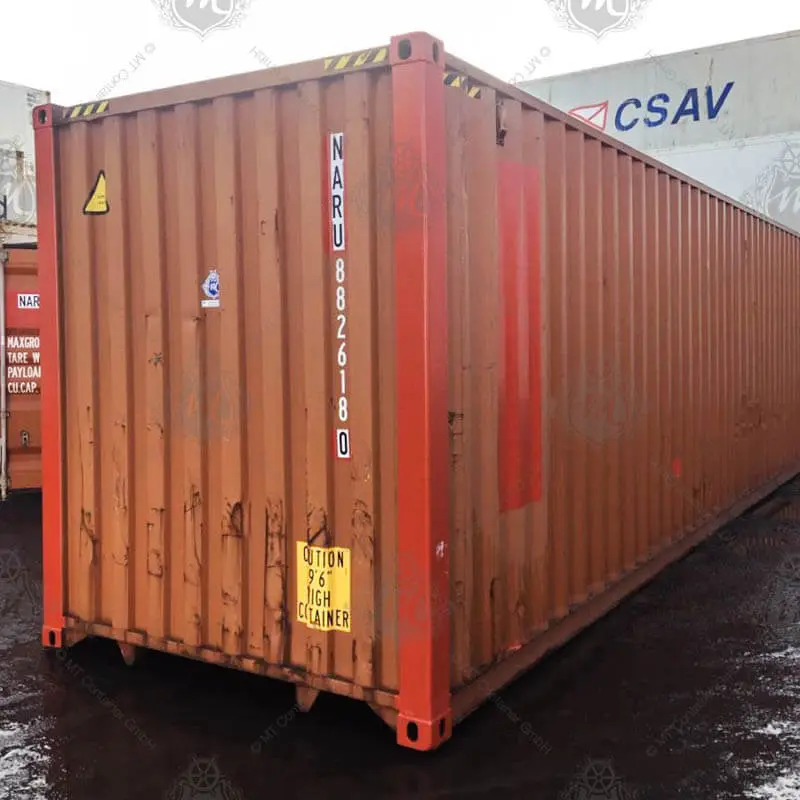 Conteneur maritime High Cube de 40 pieds